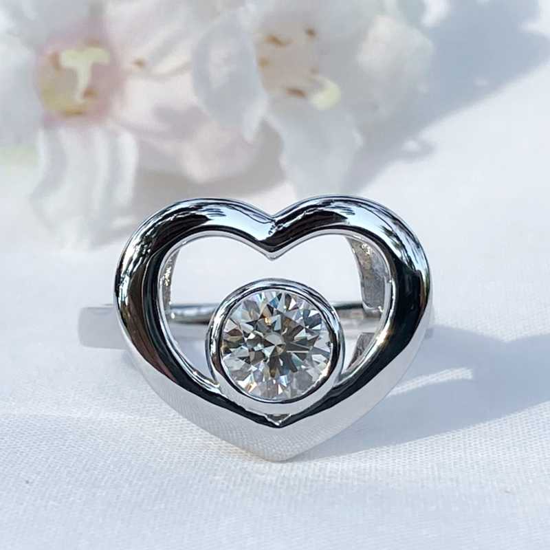 1ct Champagne Color Moissanite Ring - SOPHYGEMS