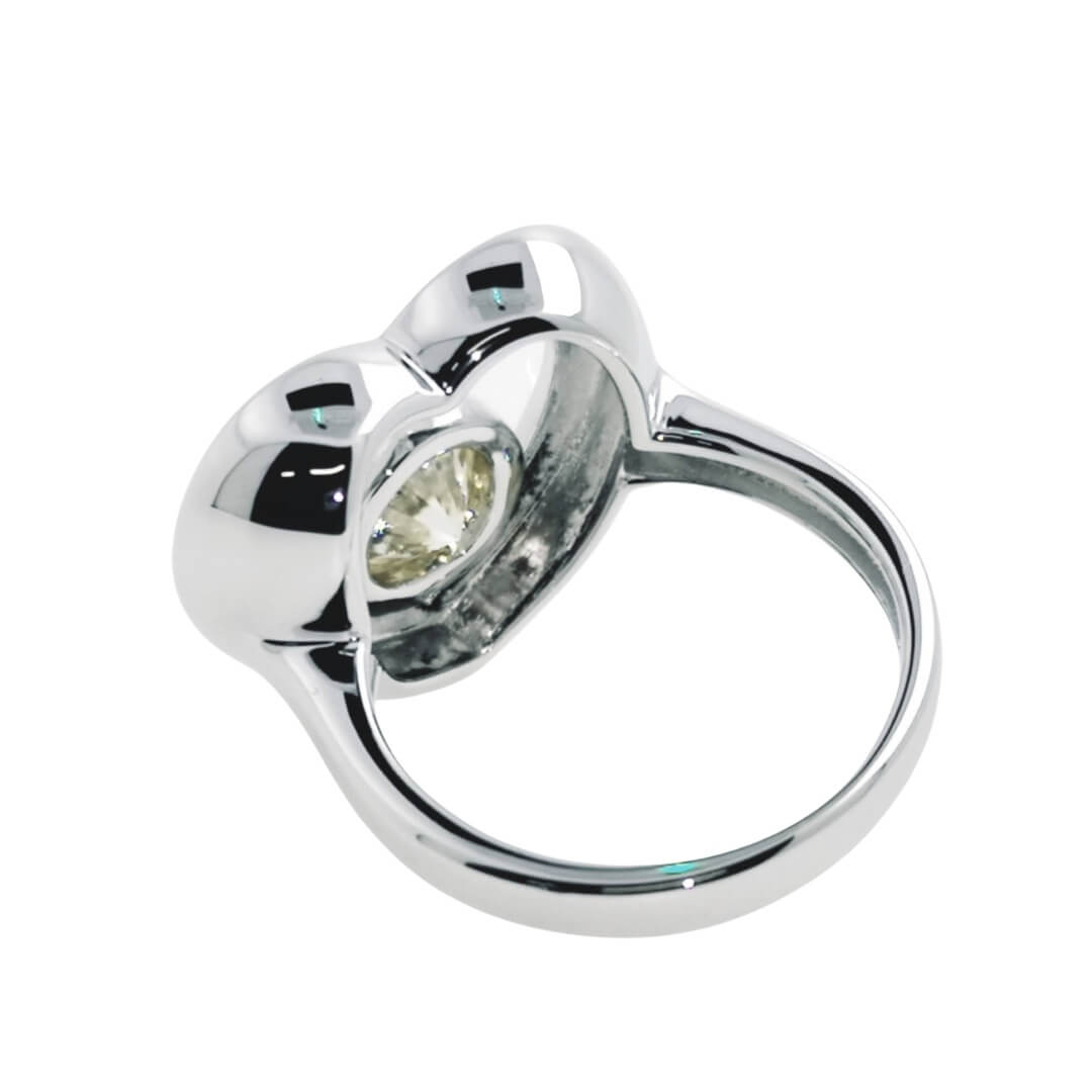 💛Big Heart Ring Moissanite Champagne color - SOPHYGEMS