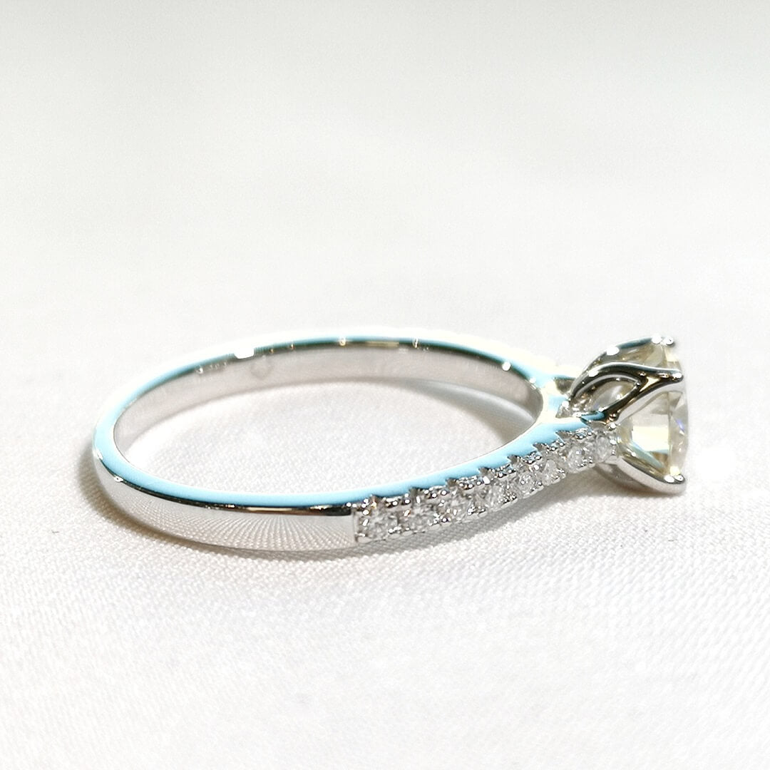 Champagne Moissanite Engagement Ring 925 Sterling Silver - SOPHYGEMS