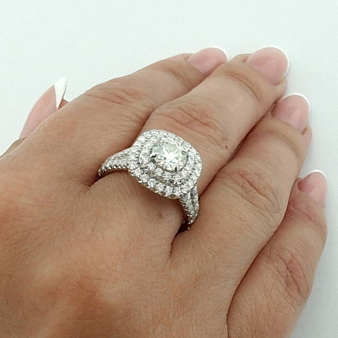 Moissanite Silver Ring and Earrings - SOPHYGEMS