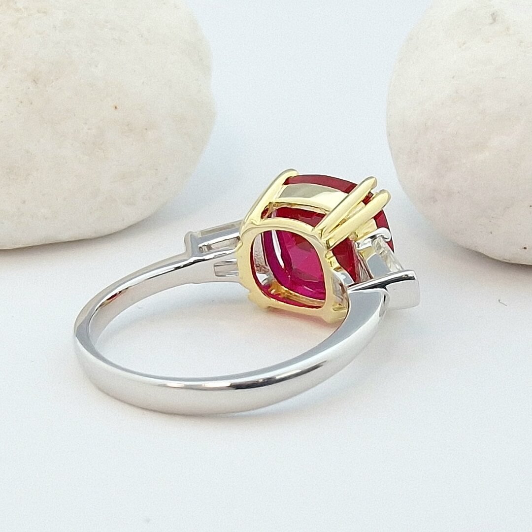 Ruby 925 Sterling Silver Ring - SOPHYGEMS