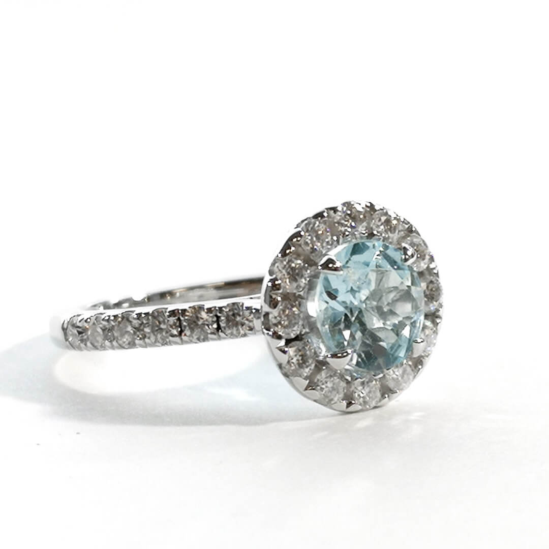 Topaz and Moissanites 925 Sterling Silver Ring - SOPHYGEMS