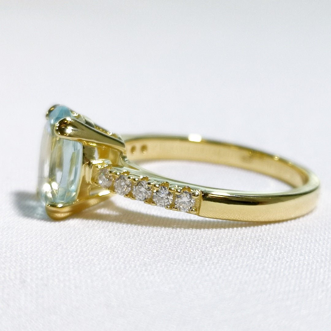 Topaz & Moissanite 14K Yellow Gold Vermeil - SOPHYGEMS