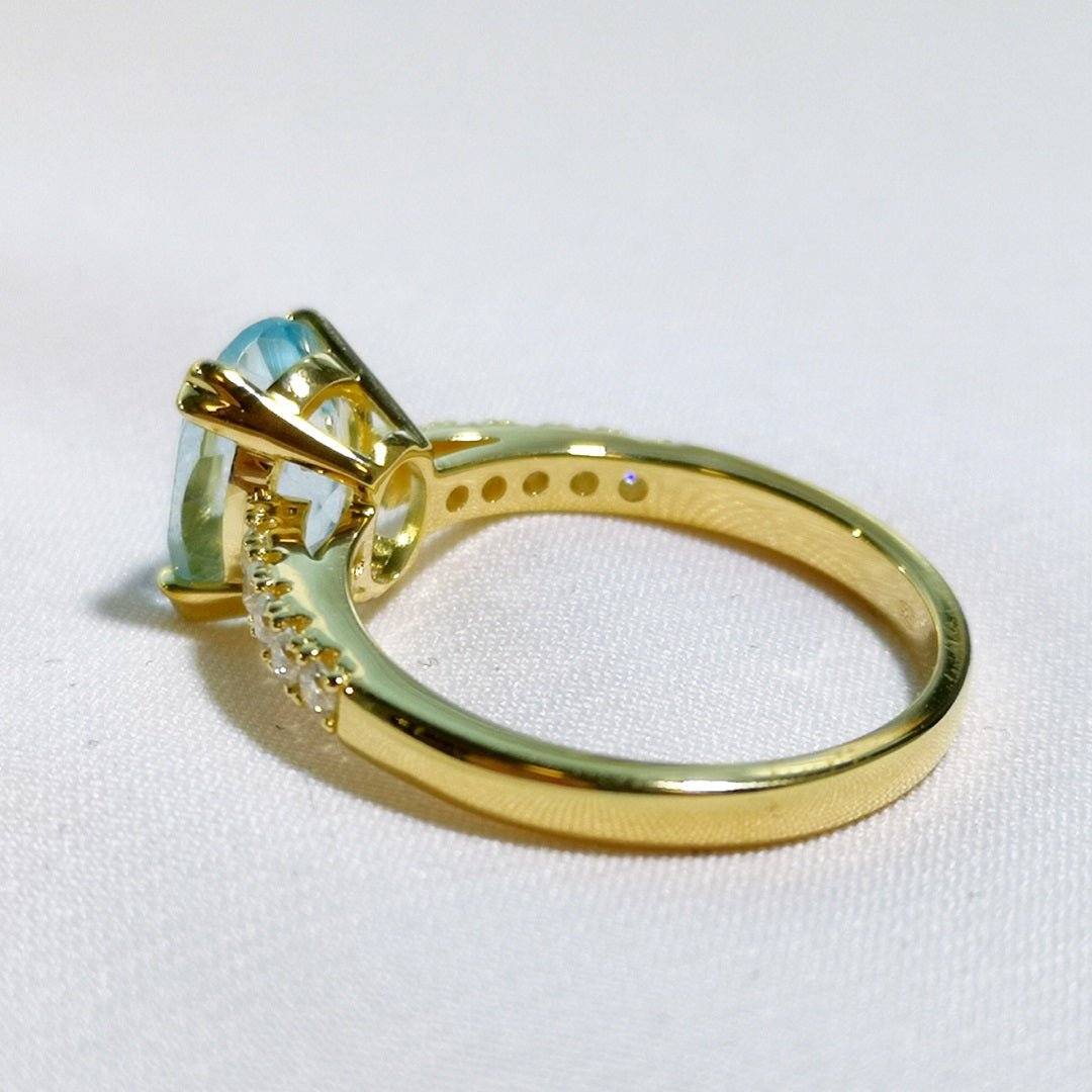 Topaz & Moissanite 14K Yellow Gold Vermeil - SOPHYGEMS