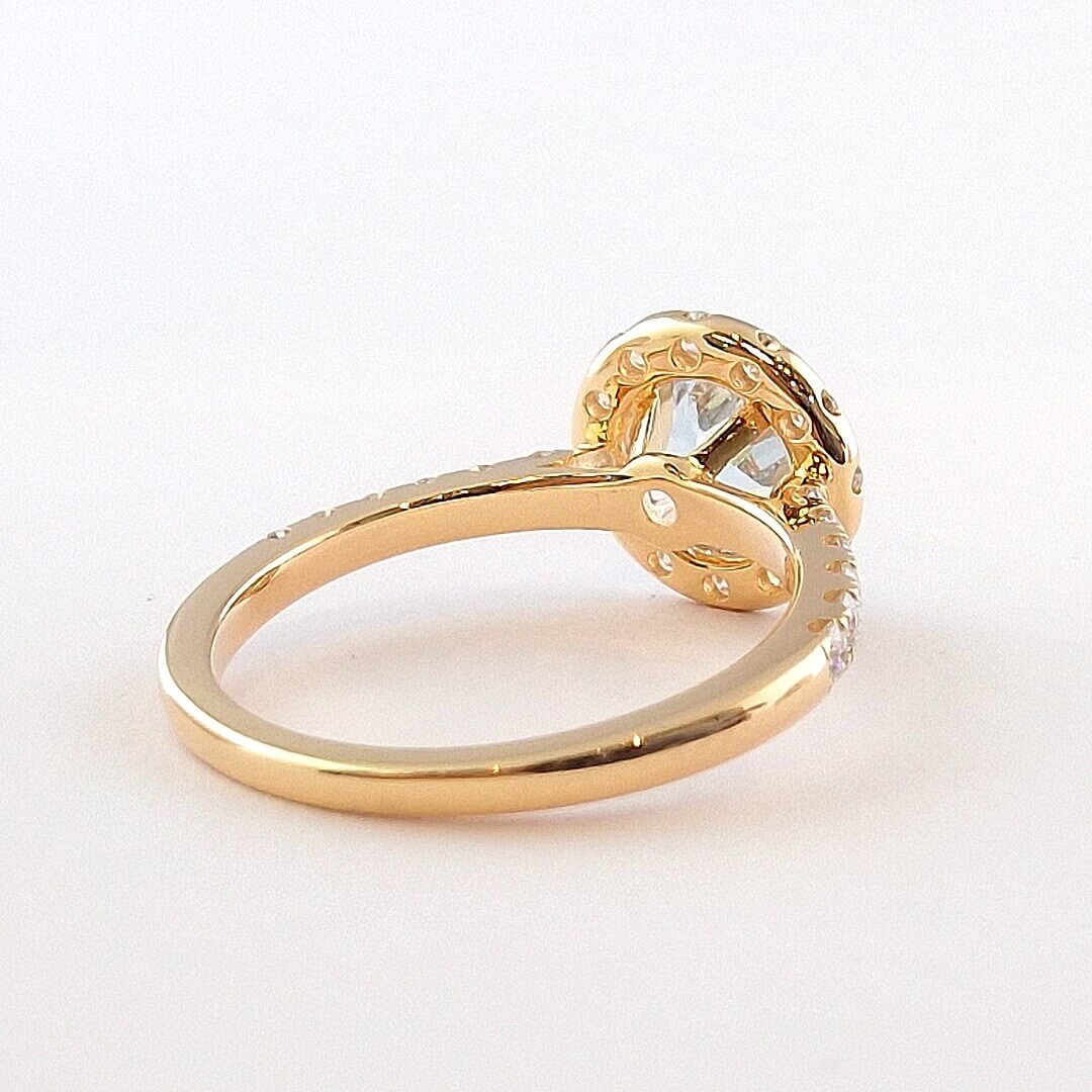 Topaz Moissanites 14K Gold Vermeil Ring - SOPHYGEMS