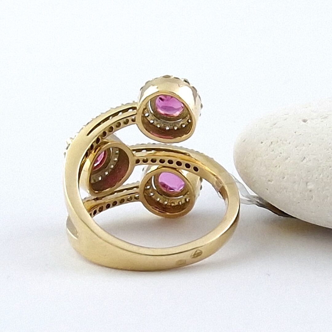 Tourmaline and Diamonds 14K Gold Ring - SOPHYGEMS