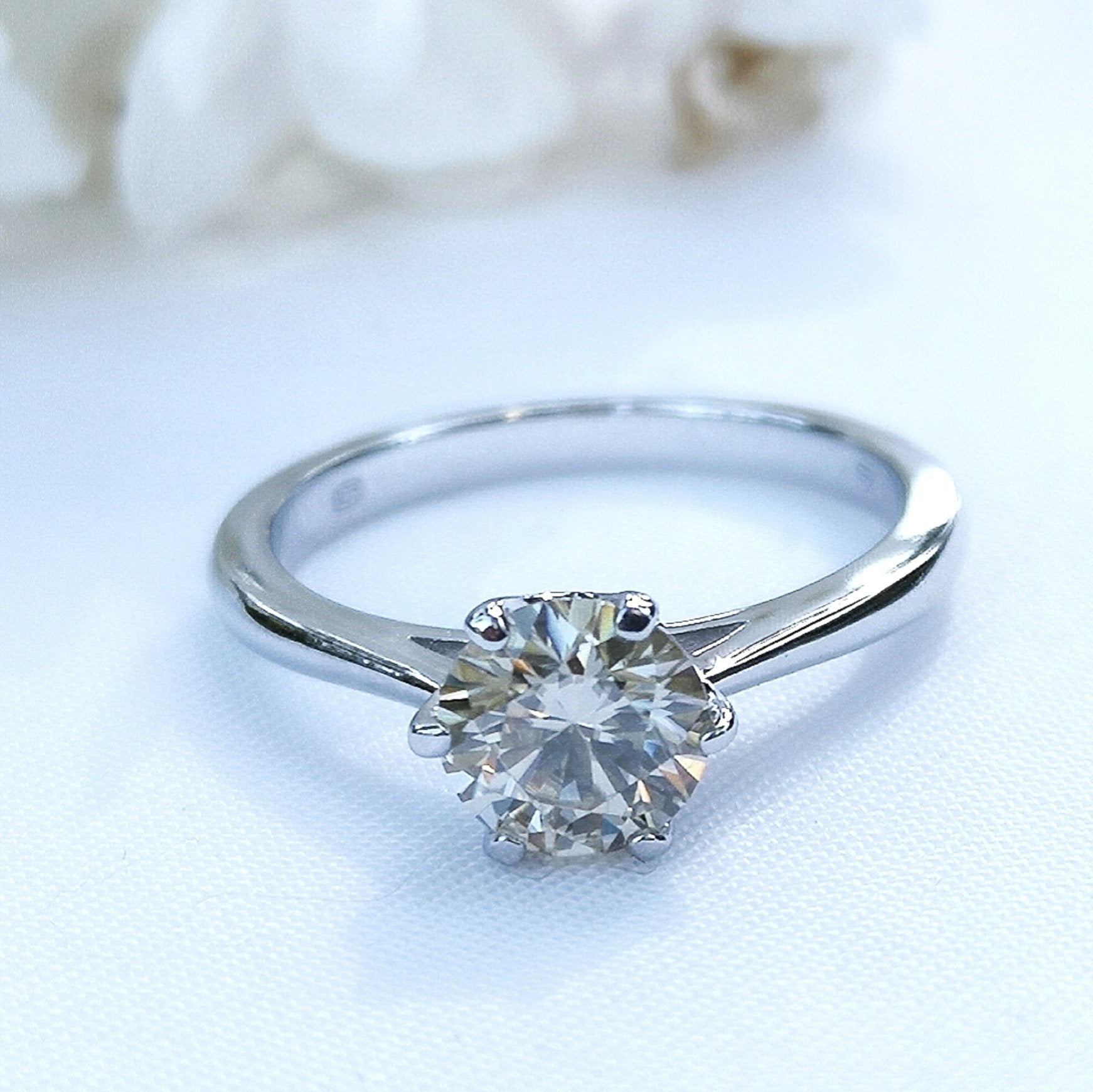 1ct Champagne Moissanite Engagement Ring - SOPHYGEMS