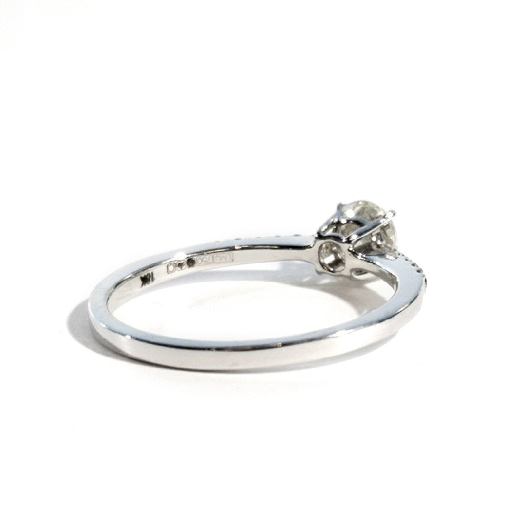 Diamonds Engagement Ring 18K White Gold - SOPHYGEMS