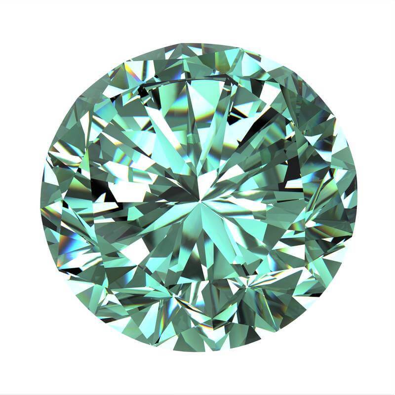 Moissanite Fantasy green - SOPHYGEMS