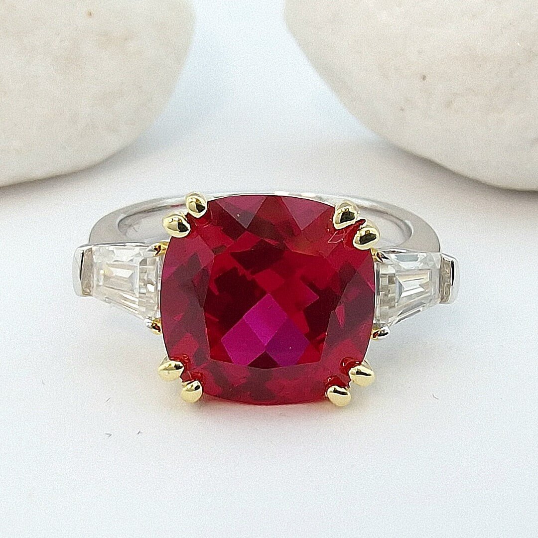 Ruby 925 Sterling Silver Ring - SOPHYGEMS