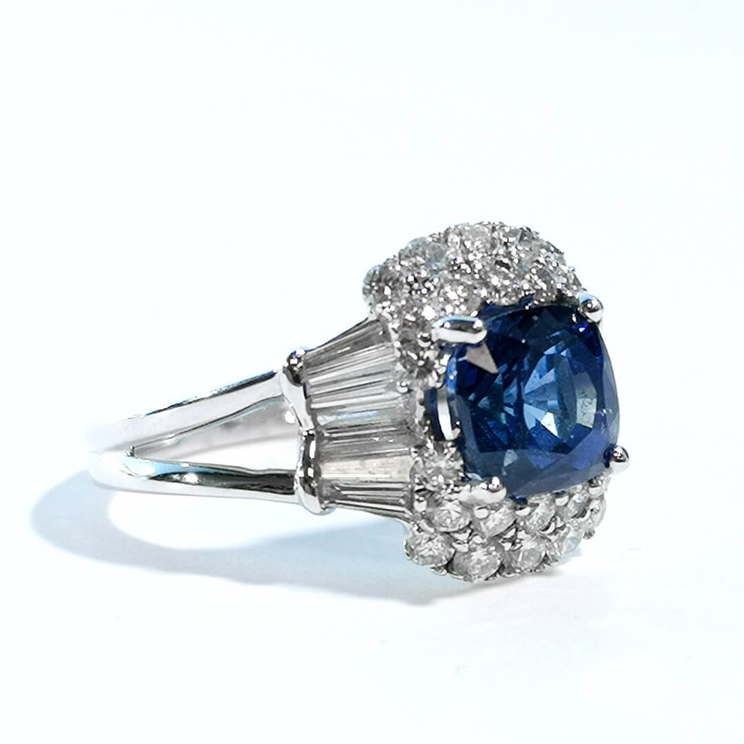 Sapphire & Diamonds Exclusive White Gold Ring - SOPHYGEMS